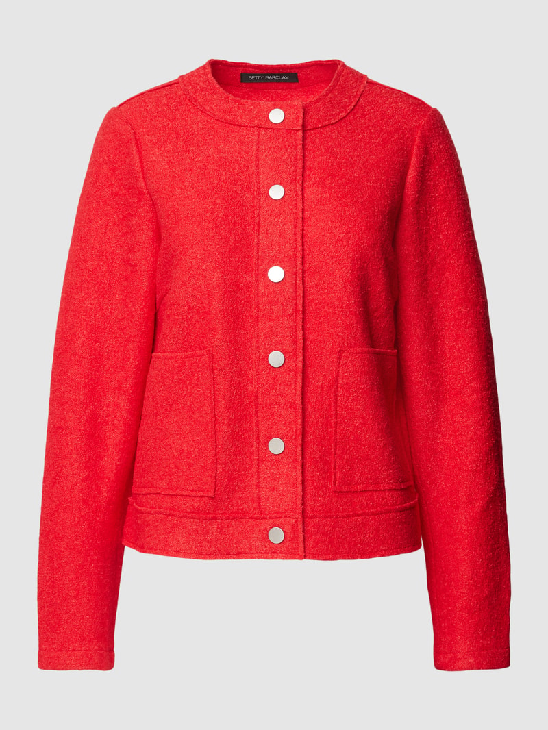 Blazer mit aufgesetzten Taschen in rot