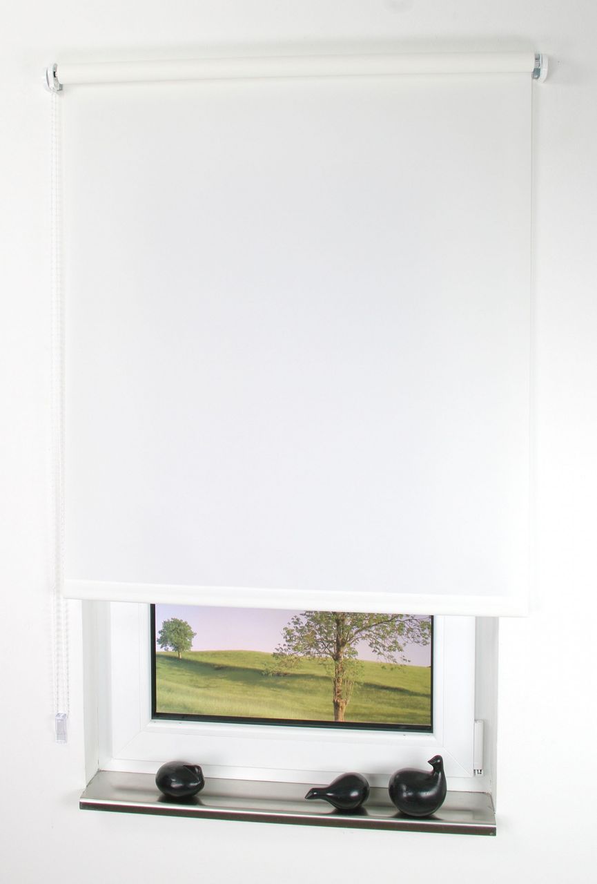 Bella Casa Seitenzugrollo, Kettenzugrollo, 180 x 62 cm, weiß