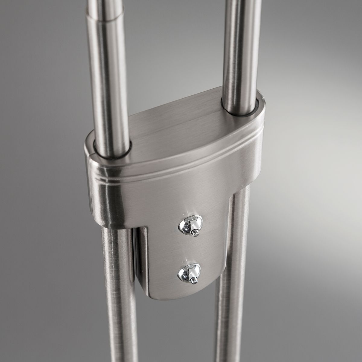 Fischer & Honsel 2-flg LED Stehleuchte Dent-TW Nickel