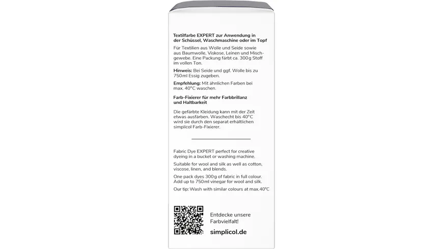 simplicol Textilfarbe expert Marine-Blau 150 g