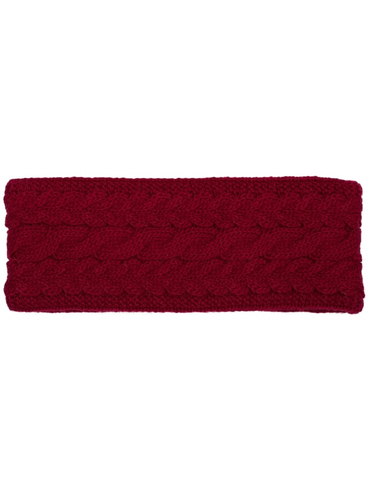 styleBREAKER Strick Stirnband in Bordeaux-Rot günstig kaufen onesize