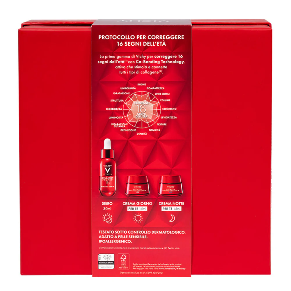 Kit Liftactiv Anti-Idade: Sérum Liftactiv Collagen Specialist 16 + Creme Diurno + Creme Noturno - Kit Anti-Rugas, Creme Facial Diurno Anti-Rugas