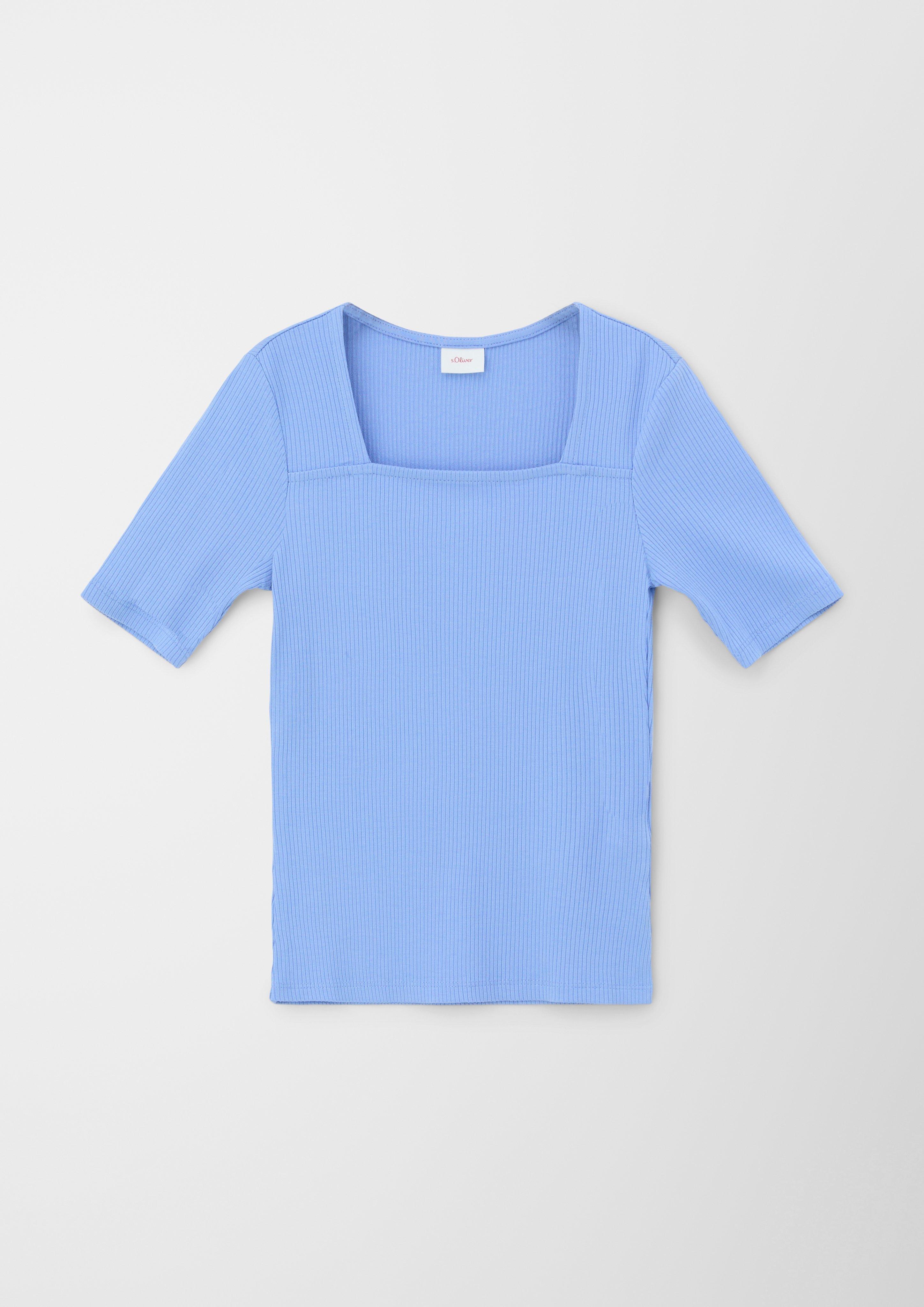 Rippshirt mit Karree-Ausschnitt  2128006-5362