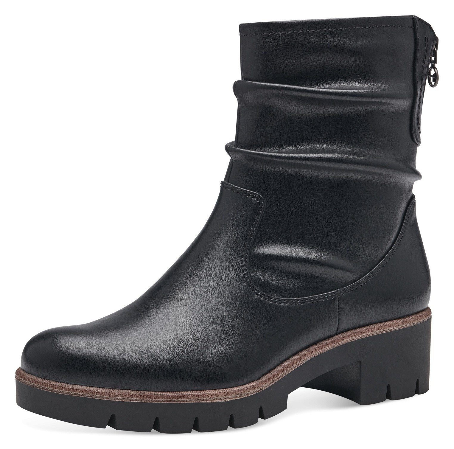 Tamaris Stiefelette mit Falten im slouchy Look