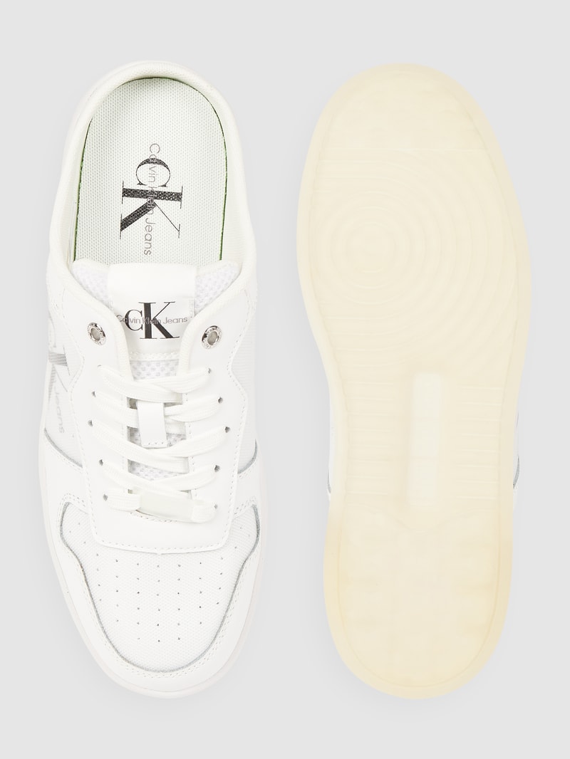 Pantolette aus Leder  in weiss