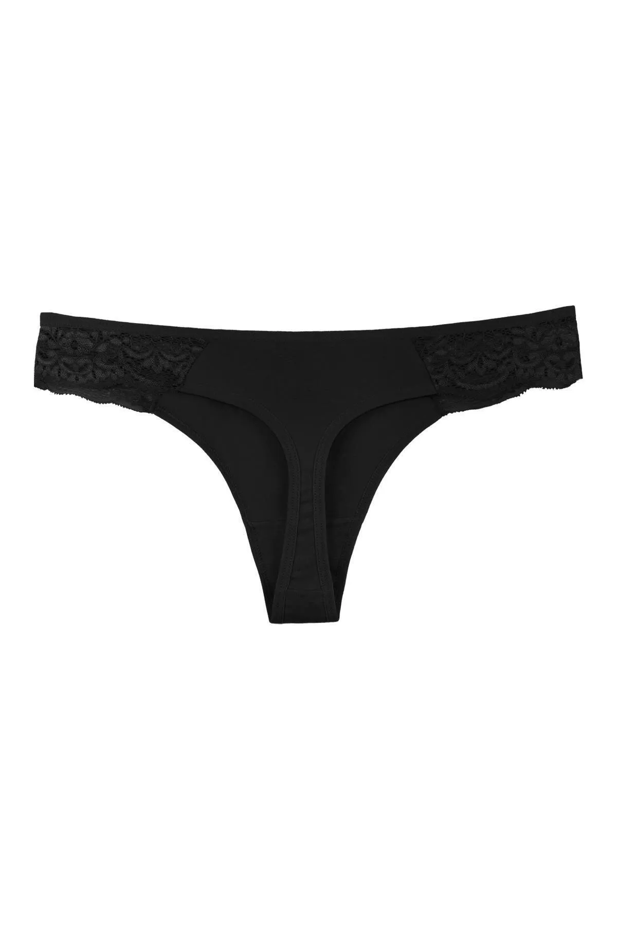 Sensu  5-teiliges Höschen-Set mit Spitzen-Tanga für Damen – Kts2075 (breite Größe)