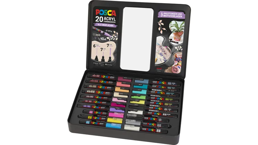 POSCA Marker 20er Set inkl. Anleitungen 100-160-412