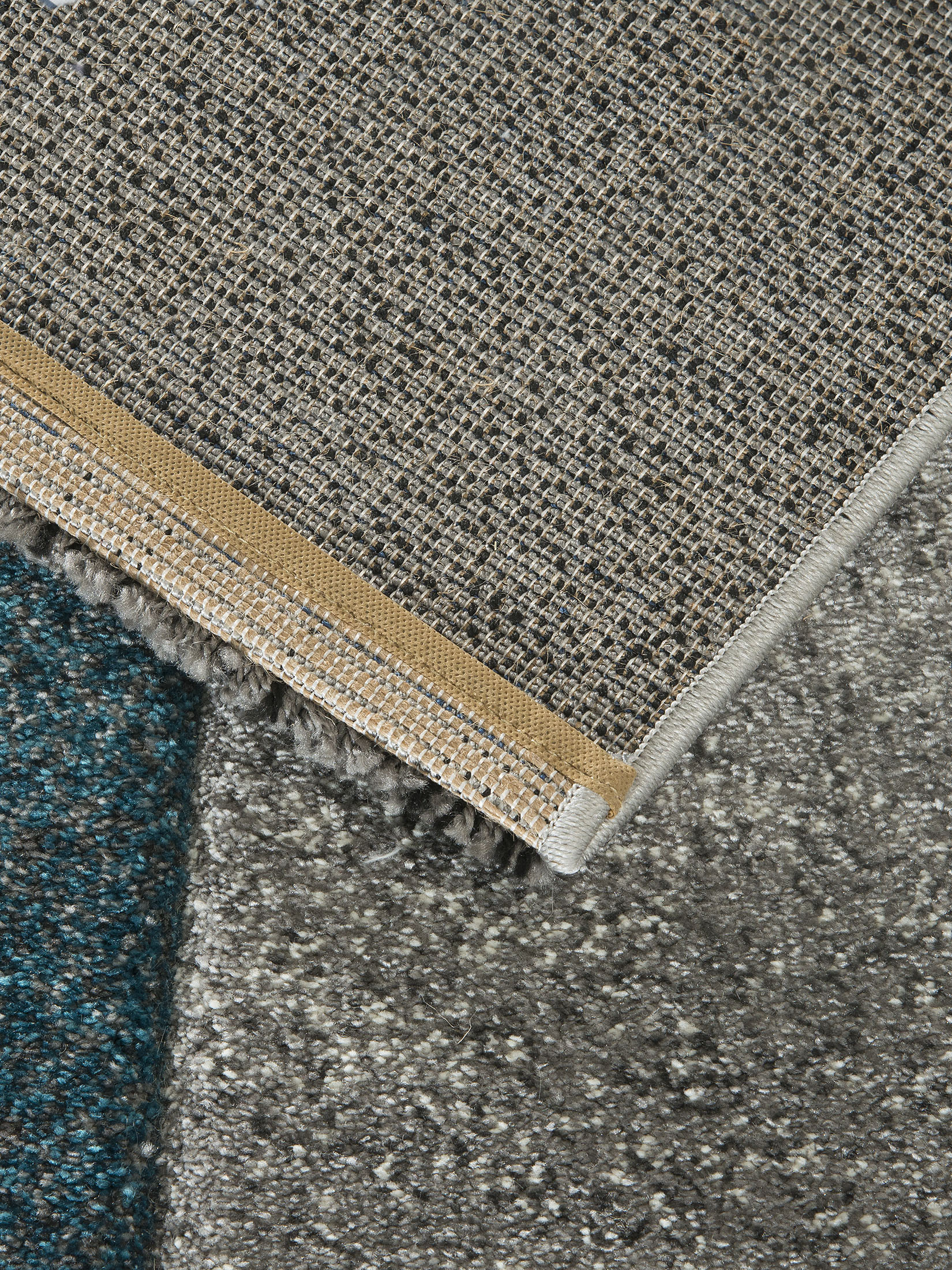 Stampino Moderner Teppich, Blau