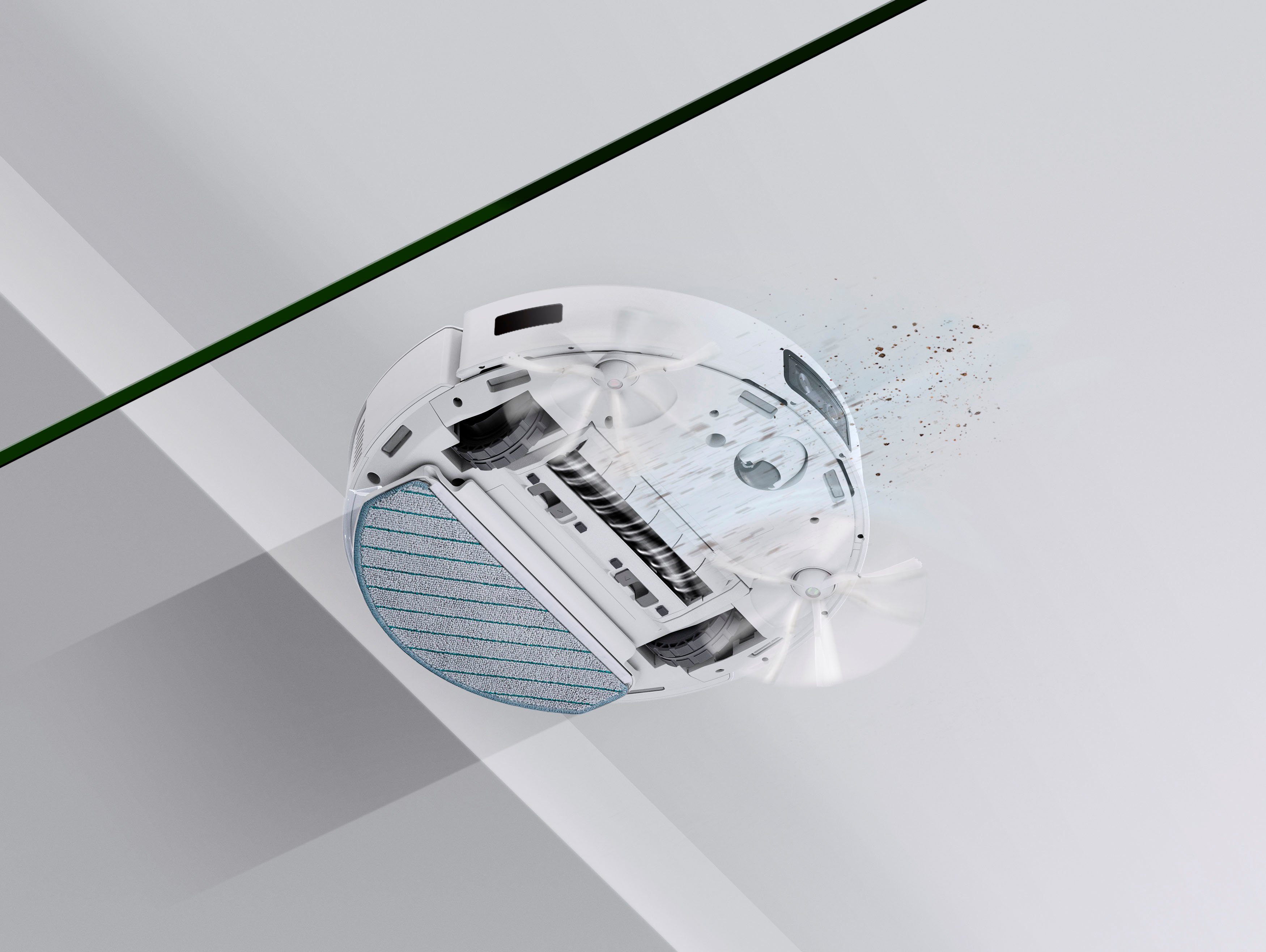 ECOVACS Nass-Trocken-Saugroboter DEEBOT T10, 45 W, 3000PA, DToF-Laser, KI Hinderniserkennung, für alle Fussbodenarten