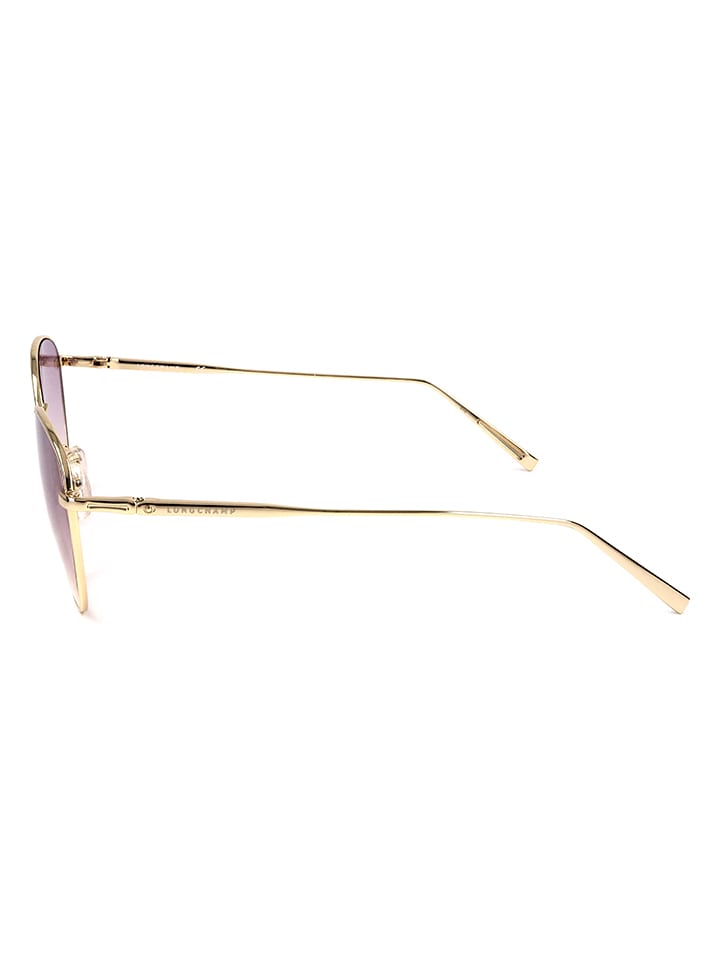 Longchamp Damen-Sonnenbrille in Gold/ Rosa günstig kaufen 55