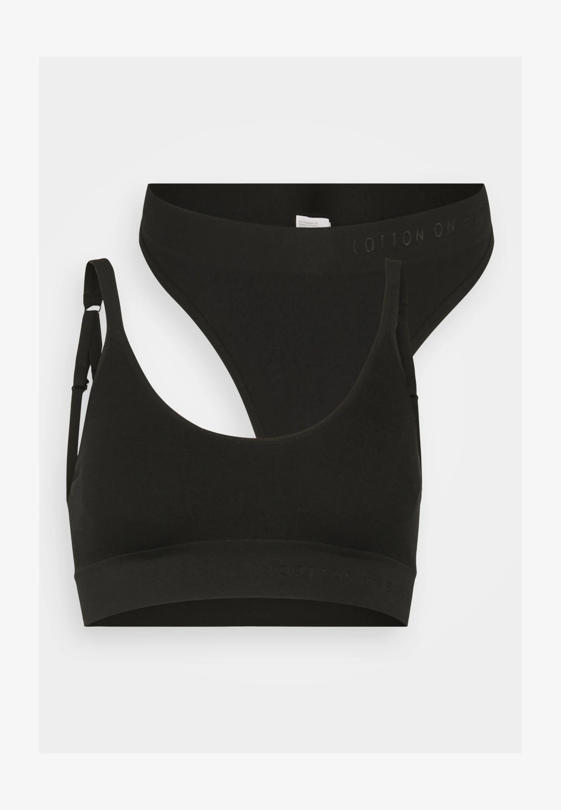 Conjunto de tanga de algodón sin costuras y largo - Tanga