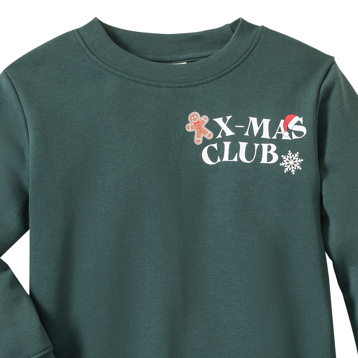 Jungen Weihnachtssweatshirt mit Schriftzug
