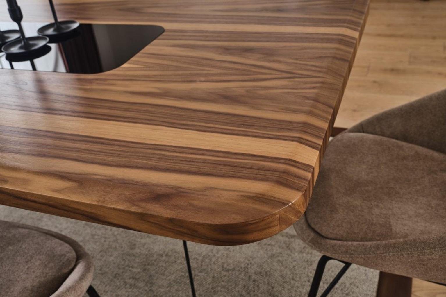 JVmoebel Esszimmer-Set Komplett Set Esstisch 4x Stühle Esszimmer Set Ess Gruppe Holz Tisch, (5-St)