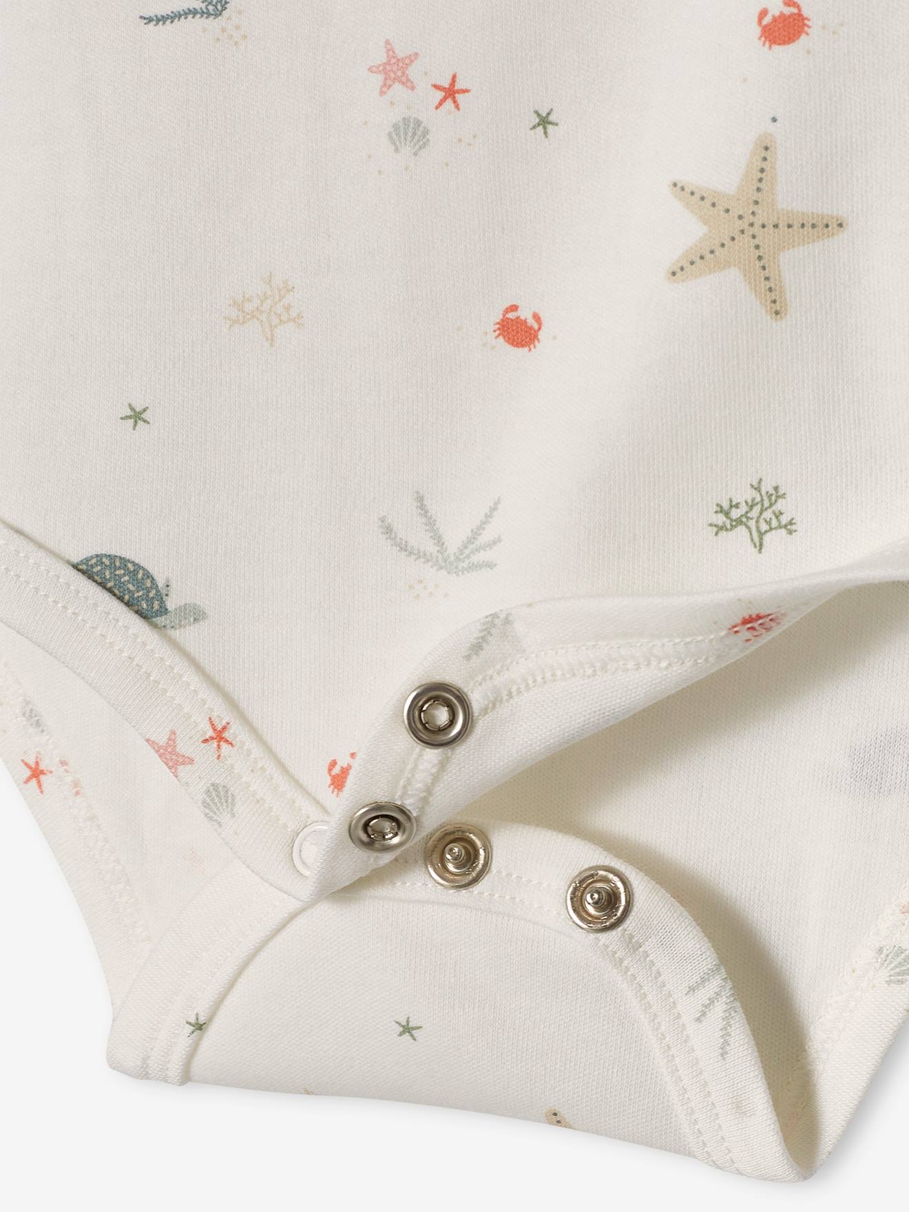 Vertbaudet 3er-Pack Baby Schlupfbodys Oeko-Tex - aqua