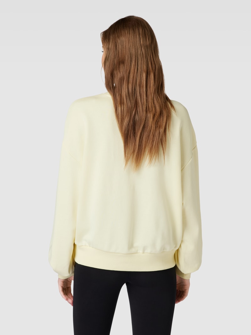 Sweatshirt mit Label-Print in offwhite