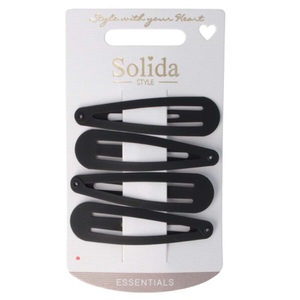 Solida Click-Clack Matt Schwarz 4 Stück