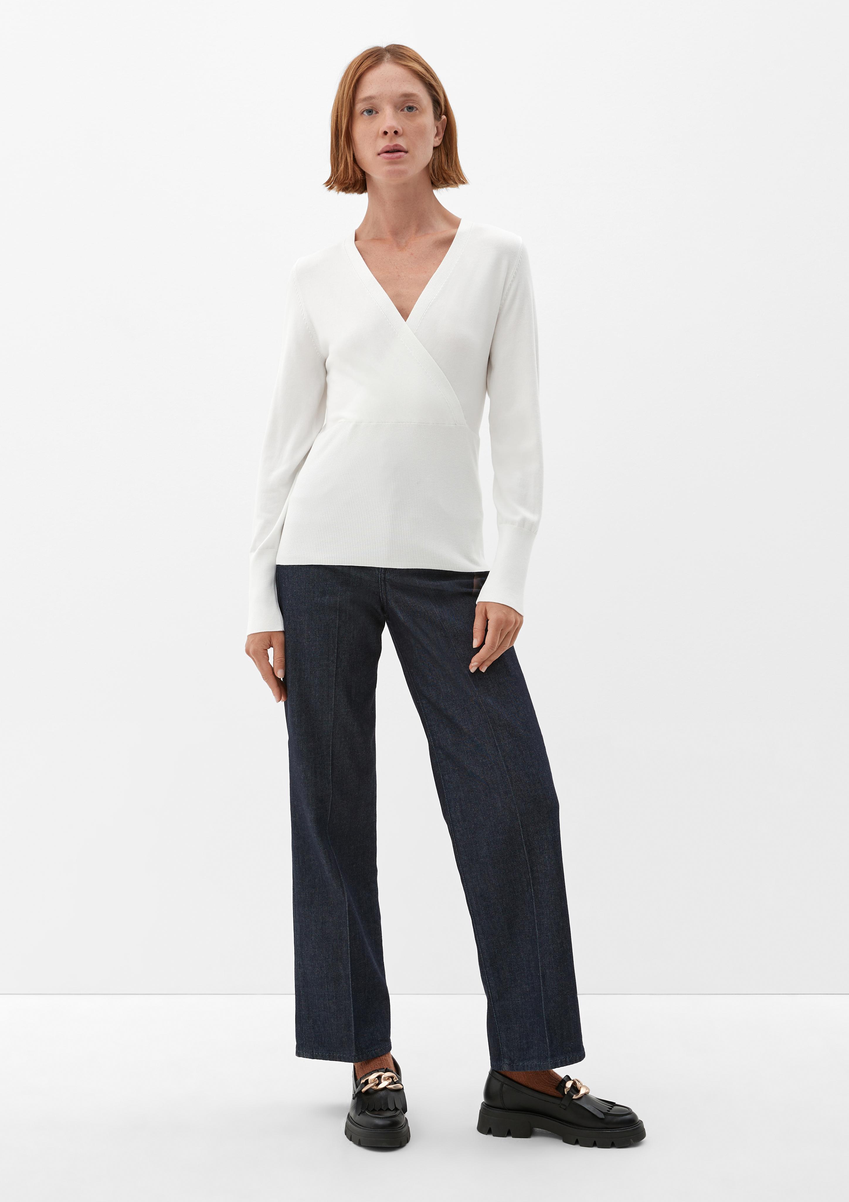 Pullover mit Wickeloptik  2119754-0200