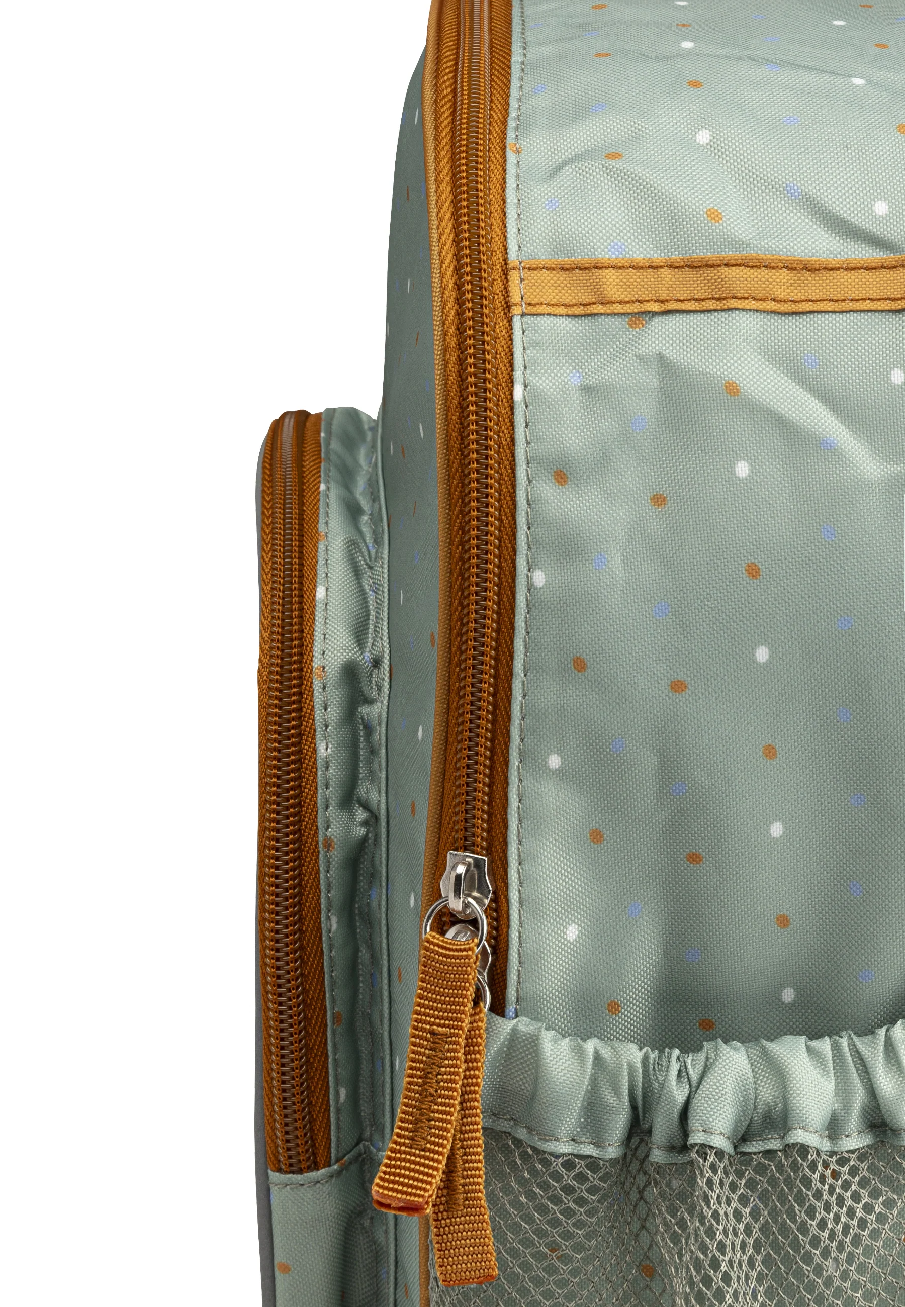 Kinderrucksack mit Motiv Ente Edda in steingrün, 5L
