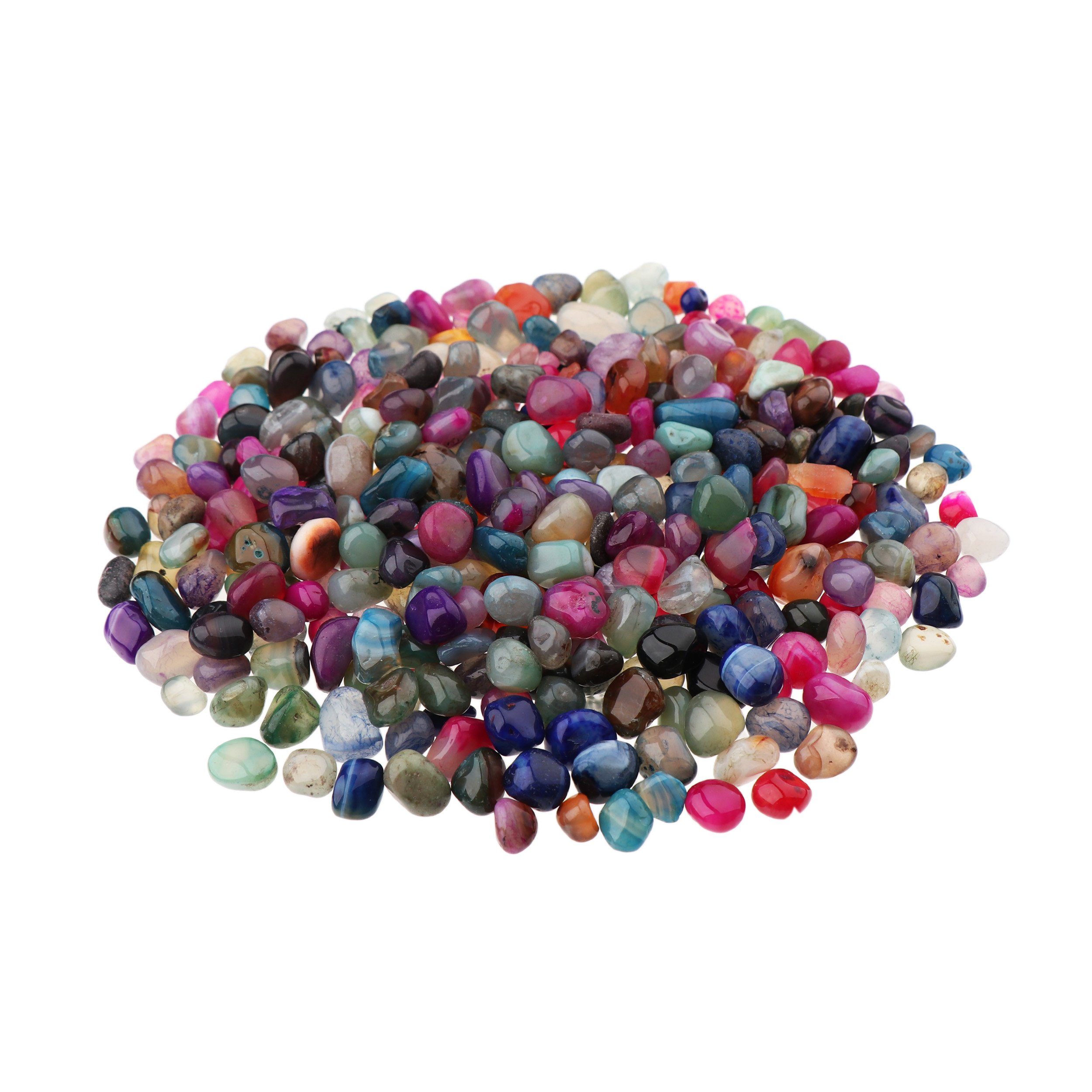 NKlaus Mineralstein 300g Trommelsteine Achat 5 - 10 mm Heilsteine Edelsteine Schmucksteine