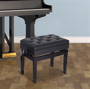 HOMCOM Klavierhocker Klavierbank Klavier Bank Schminkhocker Hocker mit Stauraum höhenverstellbar