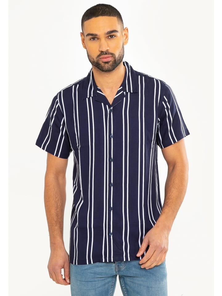 Threadbare Hemd Merlot in Blau günstig kaufen M