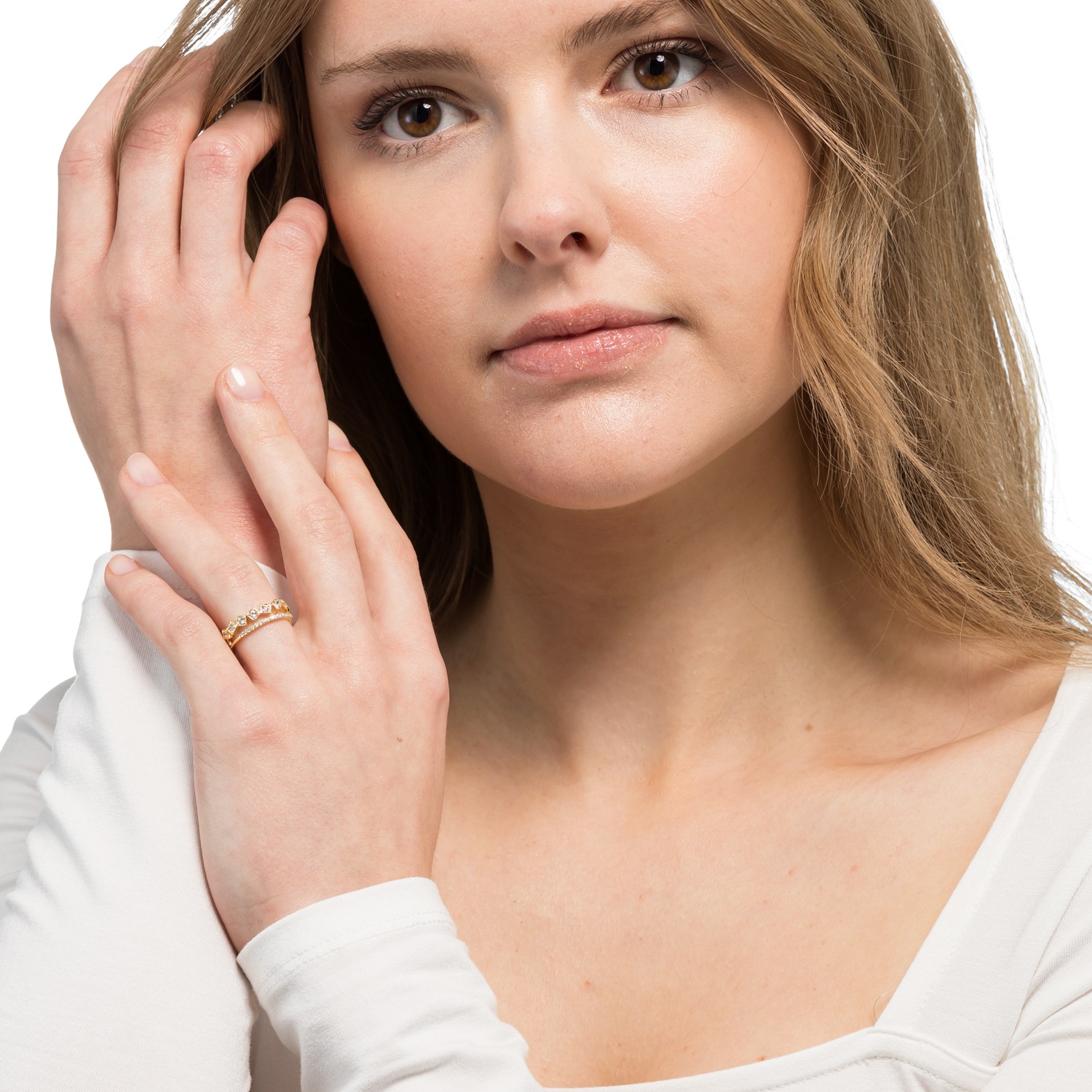 Heideman Lina ring in gold color
