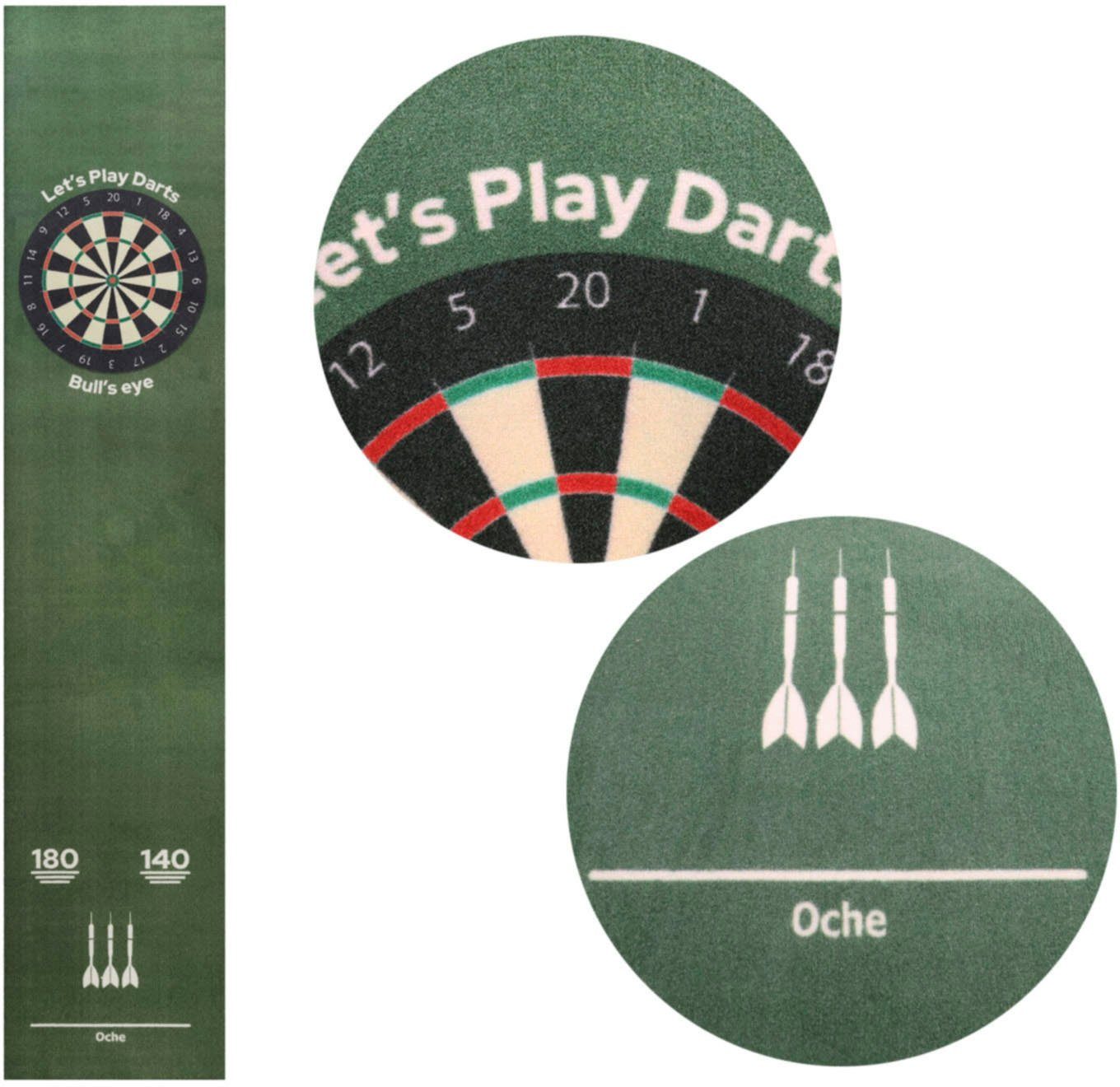 Teppich DART, Primaflor-Ideen in Textil, rechteckig, Höhe: 5 mm, Dartmatte mit offiziellem Spielabstand 237 cm, rutschhemmend