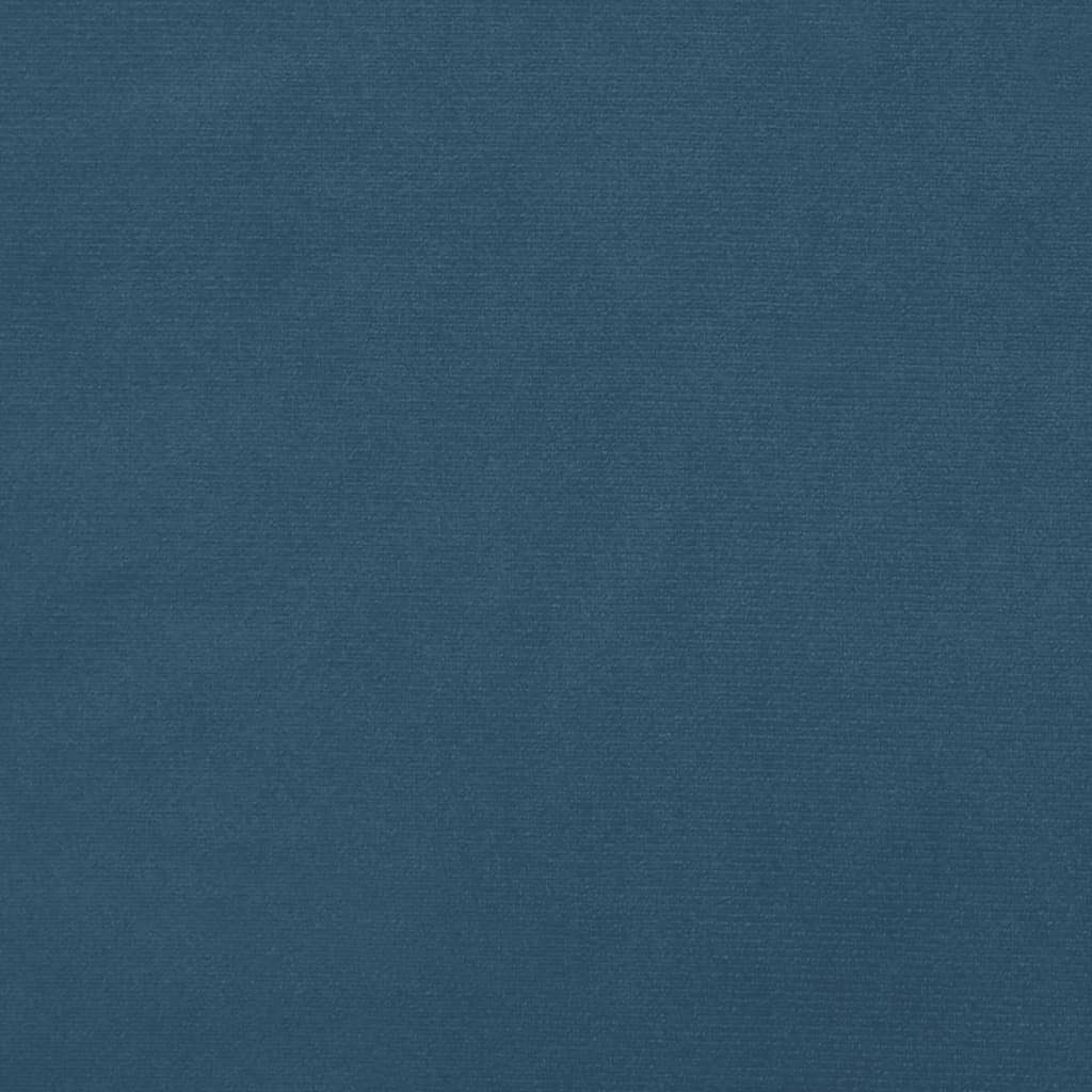 Kaltschaummatratze Taschenfederkernmatratze Dunkelblau 80x200x20 cm Samt, vidaXL, 20 cm hoch