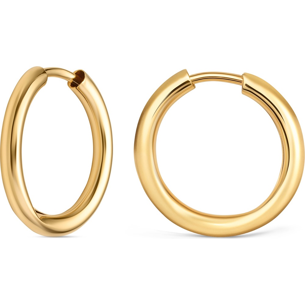 Valeria Créoles 585 Or jaune Boucles d'oreilles