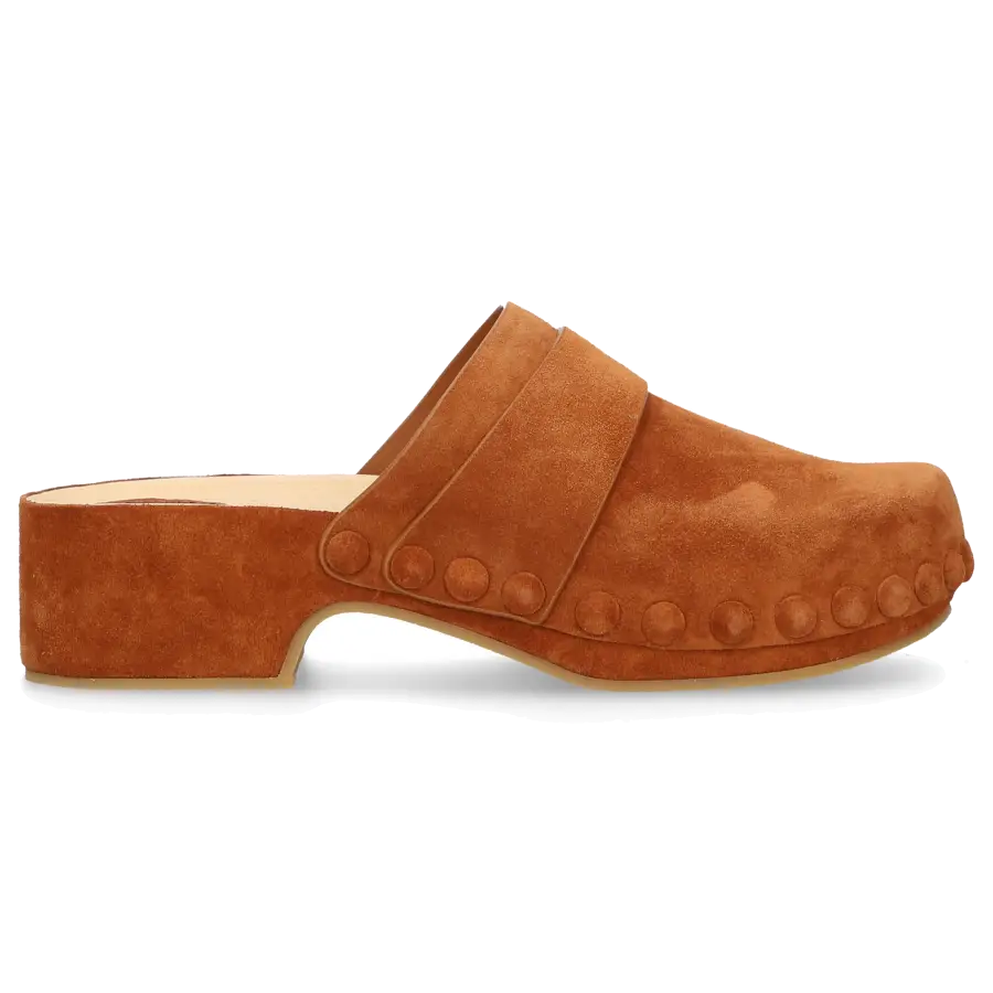 Chloé - Clogs JOY Veloursleder - braun
