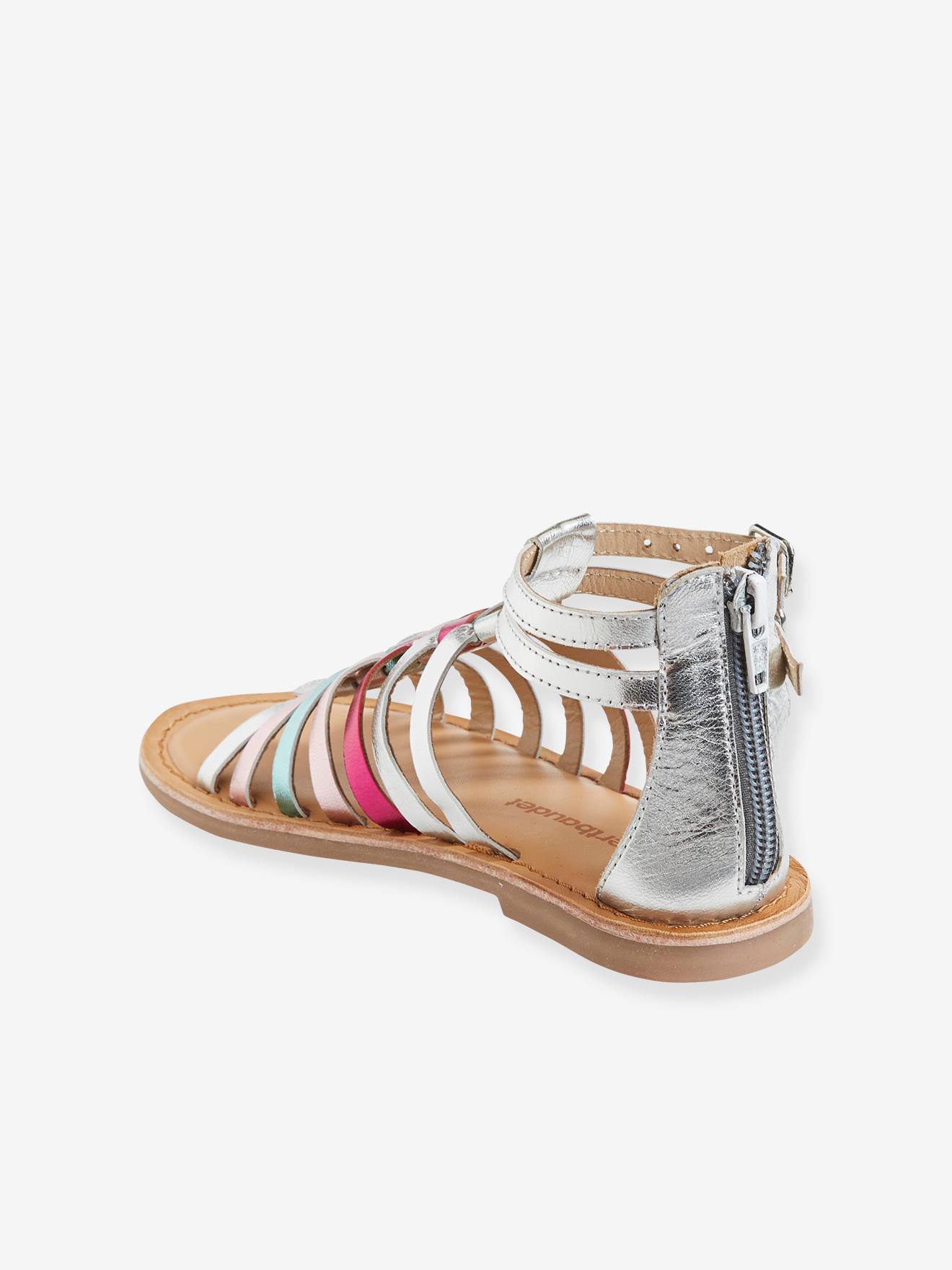 Vertbaudet Mädchen Römersandalen - schwarz