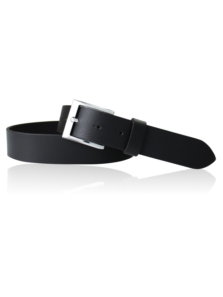 FRONHOFER Herrengürtel Leder 3,5 cm in Schwarz günstig kaufen