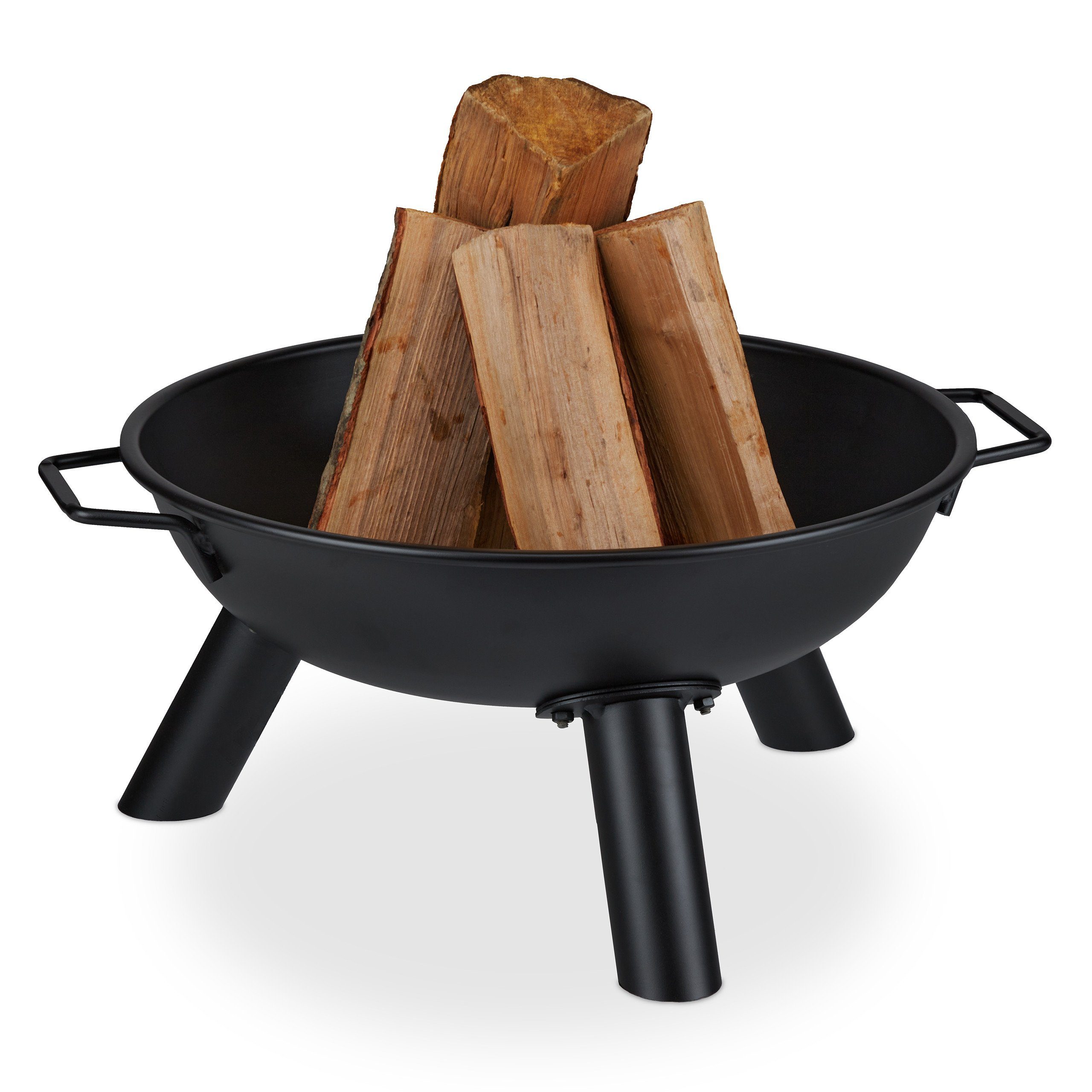relaxdays Feuerschale Feuerschale 44 cm Durchmesser