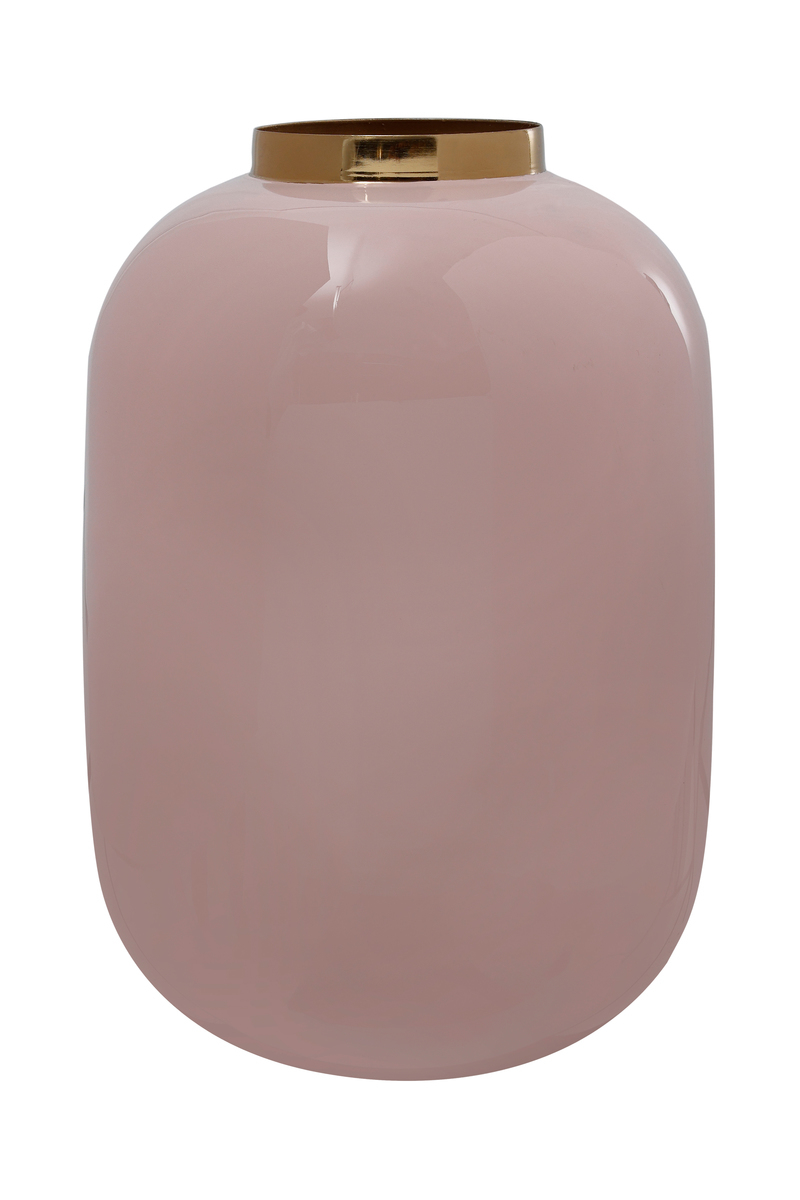 Kayoom Vase Art Deco 355 Hellrosa / Gold