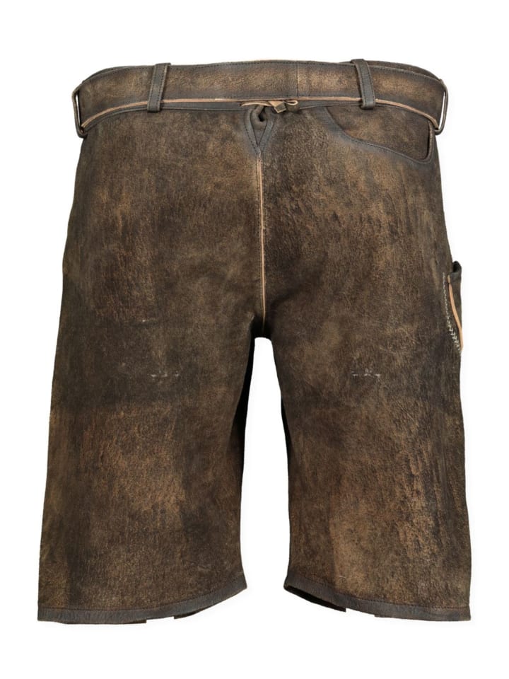 KRÜGER Lederhose in grau günstig kaufen