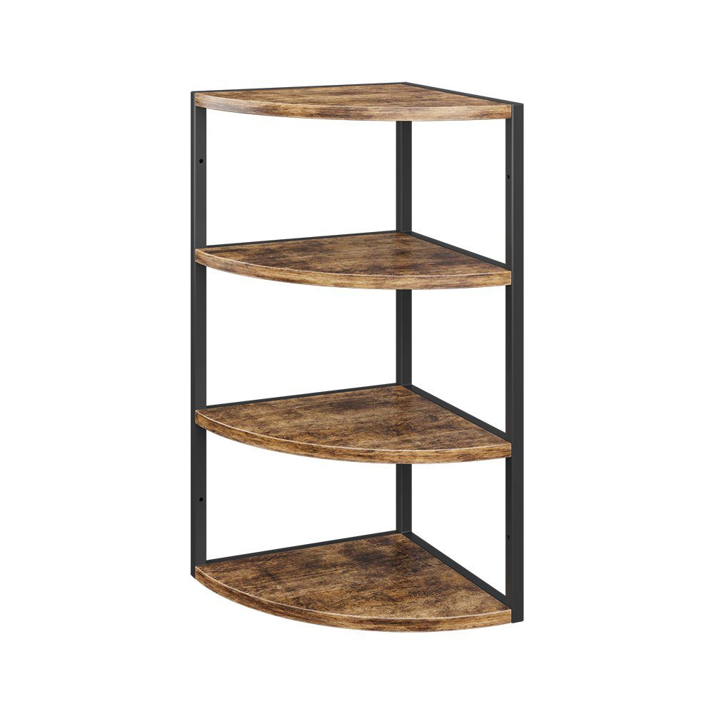 Vicco Eckregal Standregal Raumteiler FYRK 3 Ebenen Antikholz-Optik