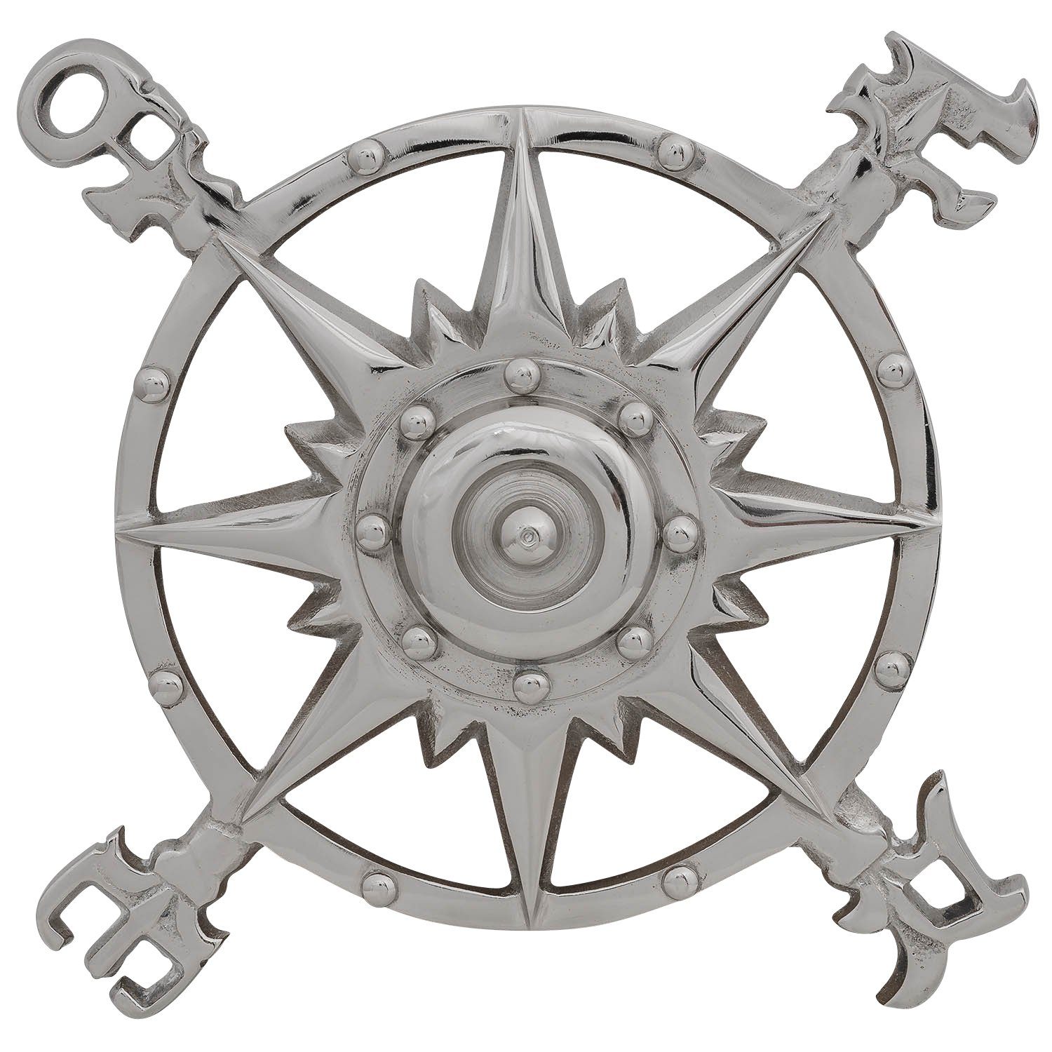 Aubaho Kompass Wanddekoration Windrose Kompass Maritim Nautik Navigation Schiff 30cm