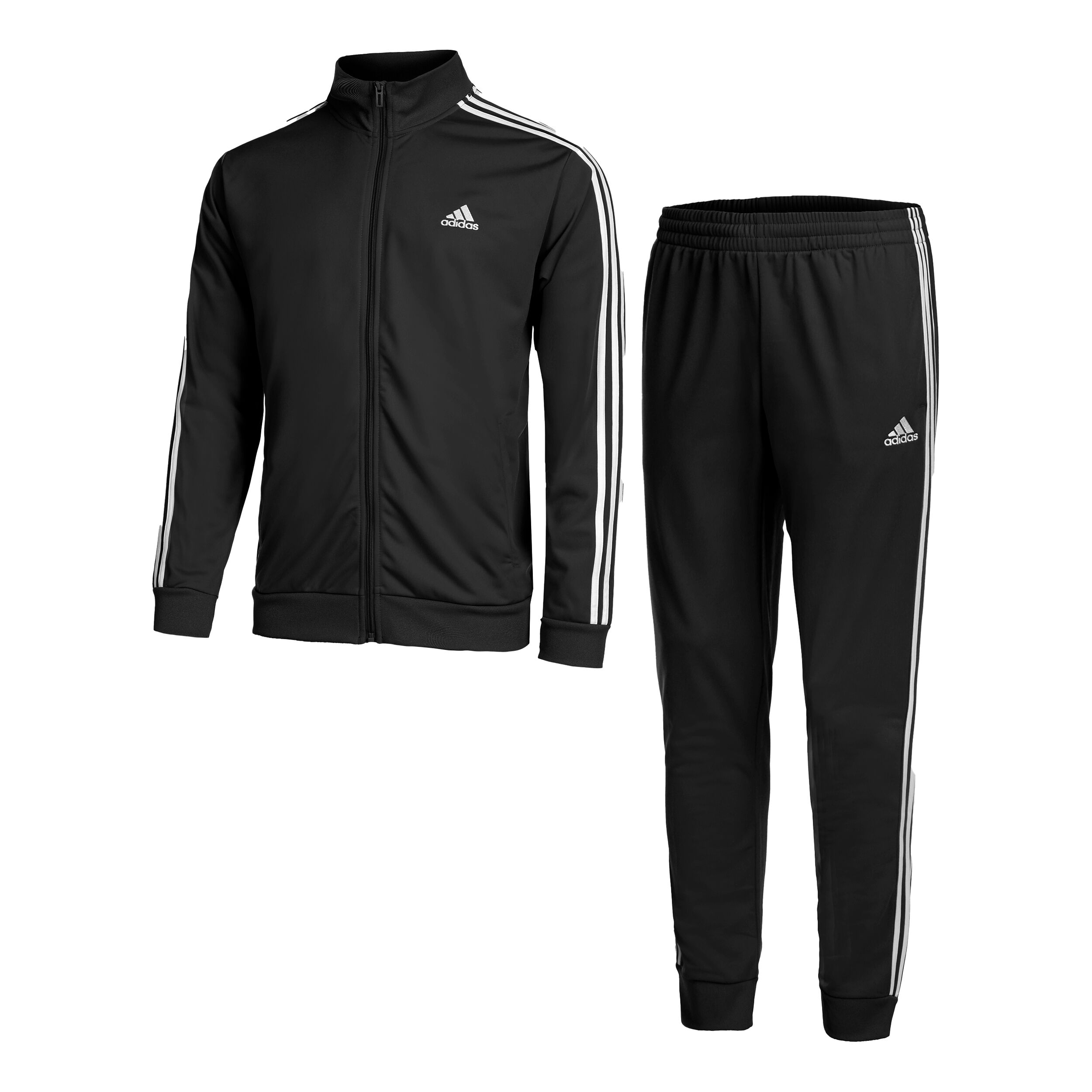 Sportswear Basic 3-Stripes Tricot Trainingsanzug Herren - Schwarz, Weiß