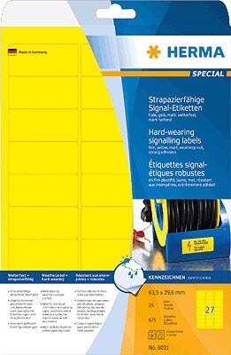 HERMA Etiketten 8031 Gelb 675 Stück
