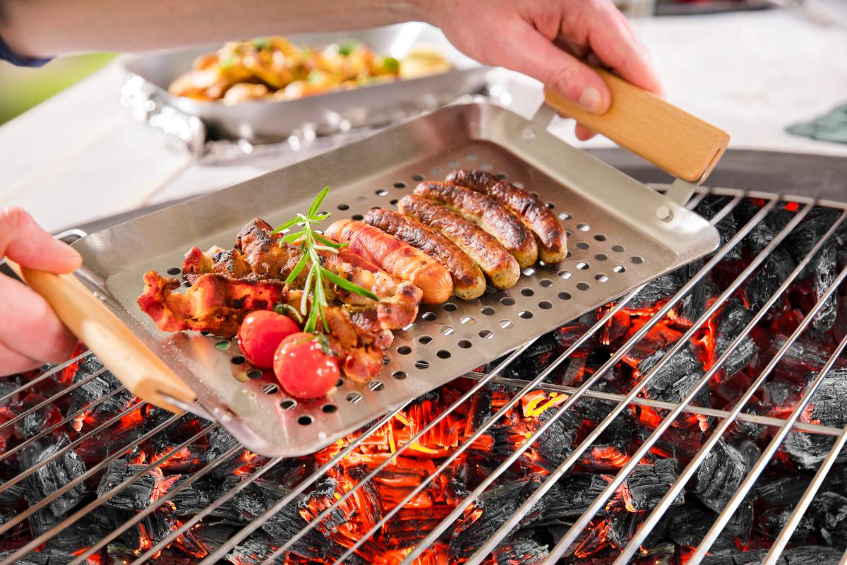 Hecht Grillschale Padella mit Holzgriffe