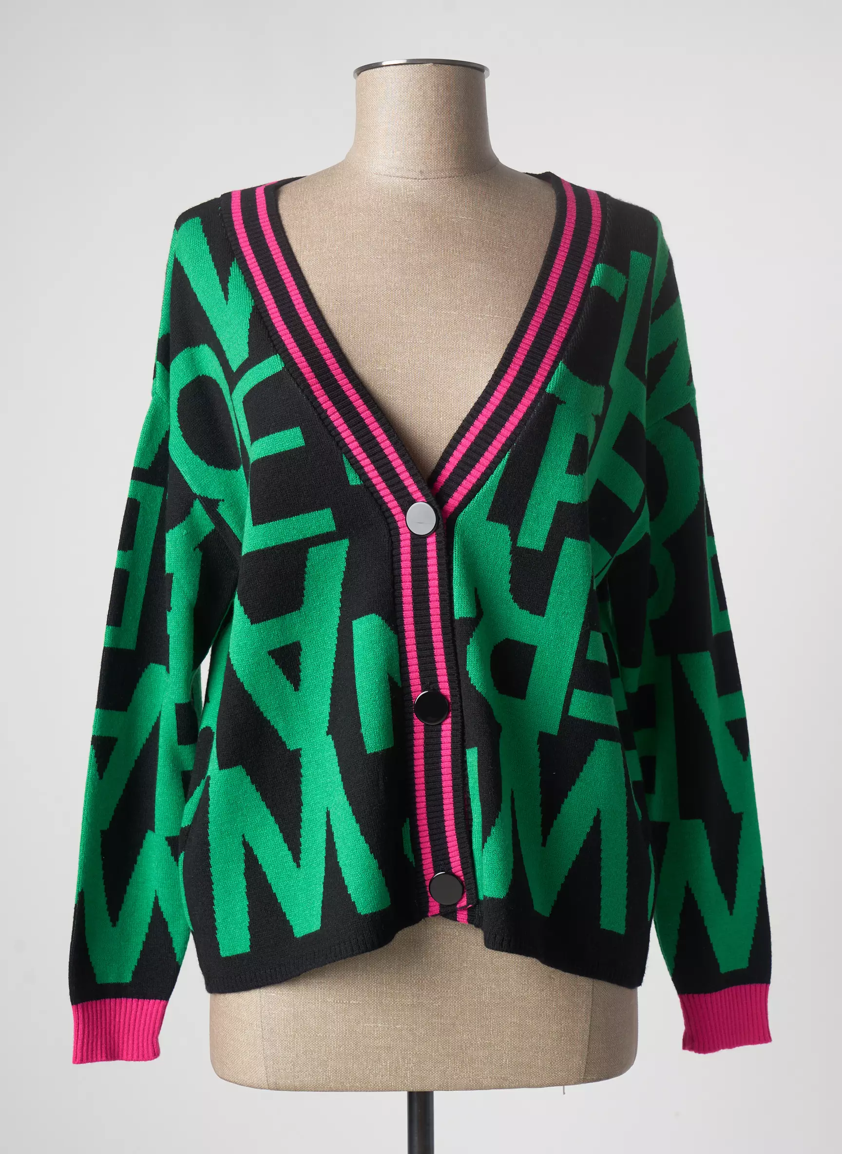 Pame Carrioni Cardigans Femme couleur vert