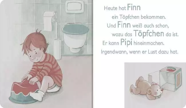 Finn geht aufs Töpfchen