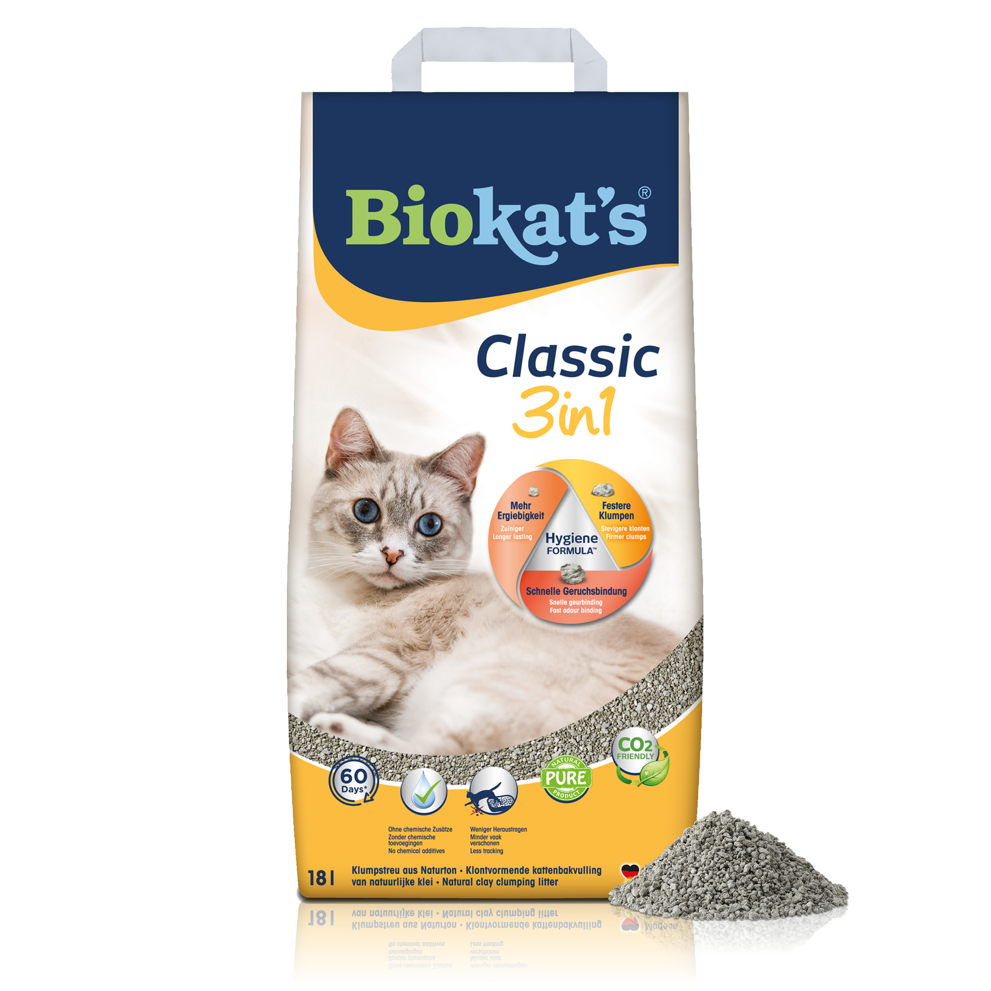 Biokat's Katzenstreu Biokat's classic 3in1 18 l