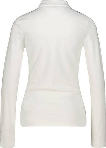 TOMMY HILFIGER Damen Poloshirt 1985 SLIM PIQUE POLO Langarm