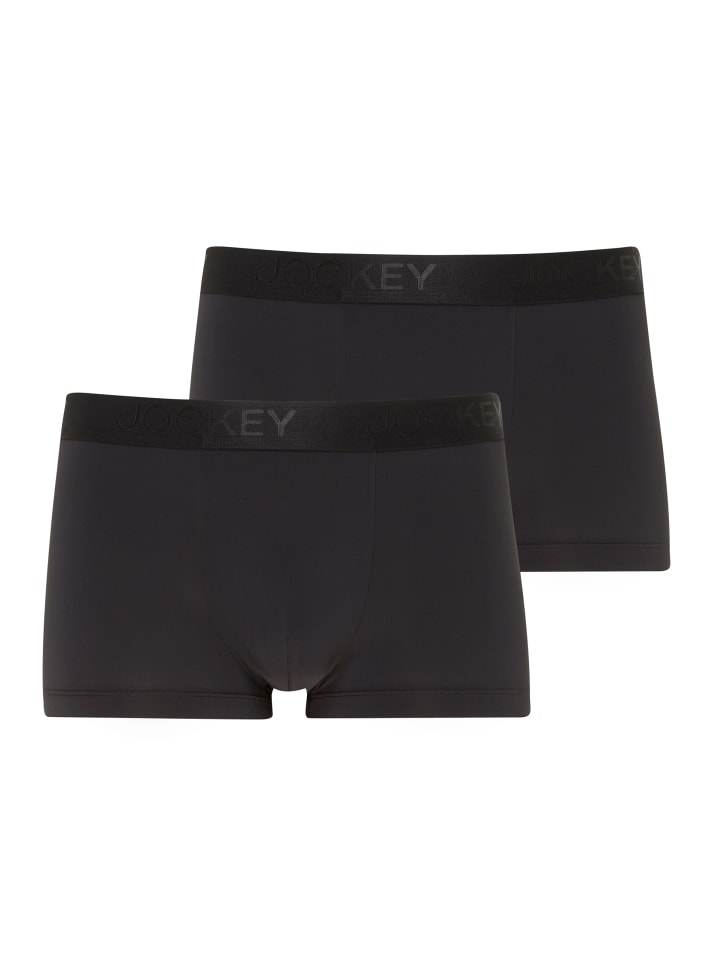 Jockey Boxershorts Microfiber Air 2 Stück in Schwarz günstig kaufen