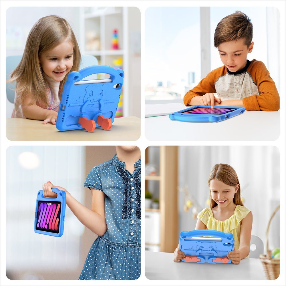 Dux Ducis Tablet-Hülle Panda Armor Tablet Tasche Gehäuse für iPad Mini 6 2021 Schutzhülle für Kinder + Standfunktion EVA