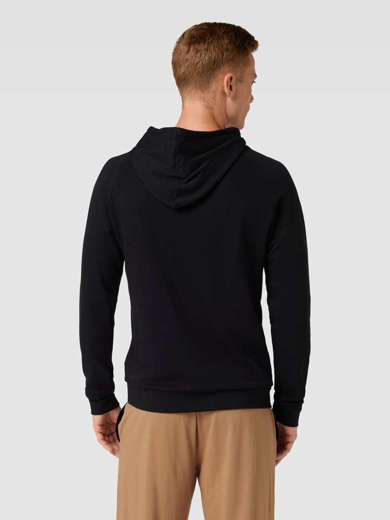 Hoodie mit Label-Print Modell 'Authentic' in schwarz