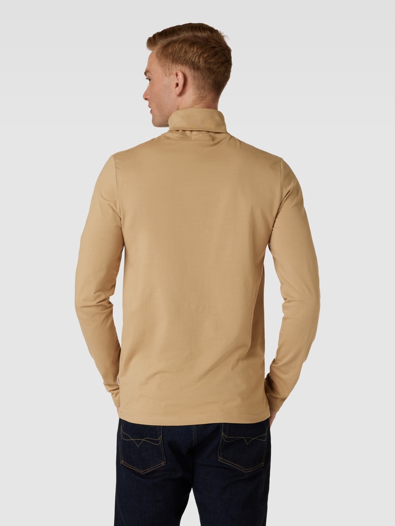 Longsleeve mit Rollkragen in beige
