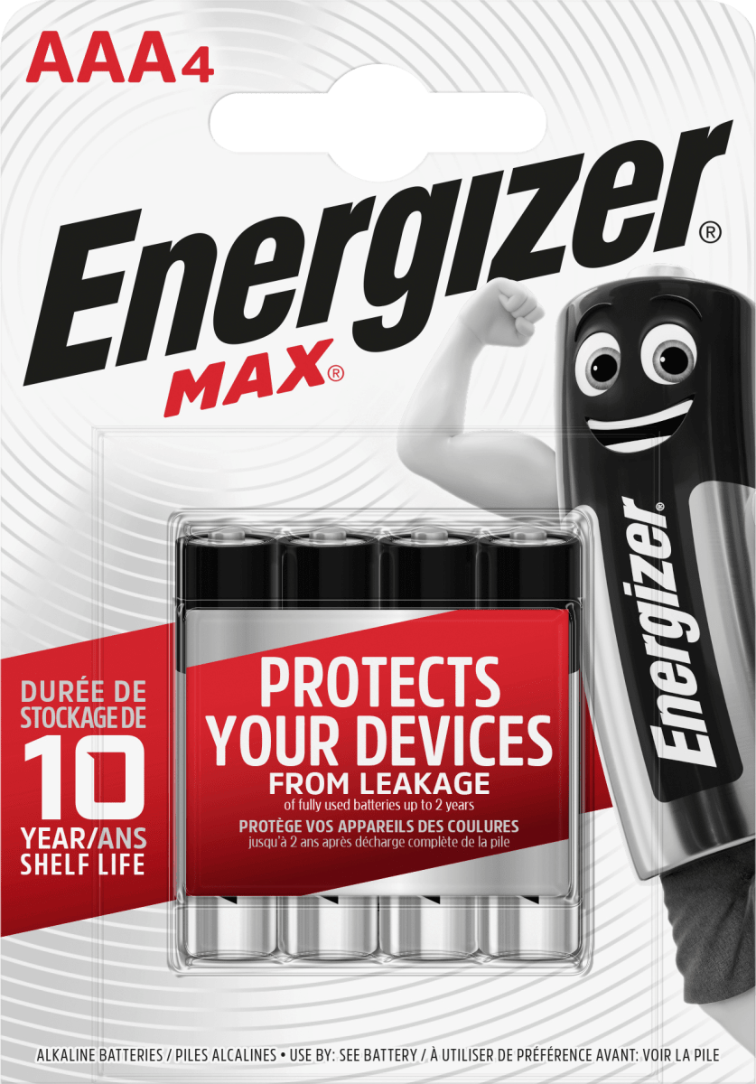Batterien\tMax AAA, 4 St