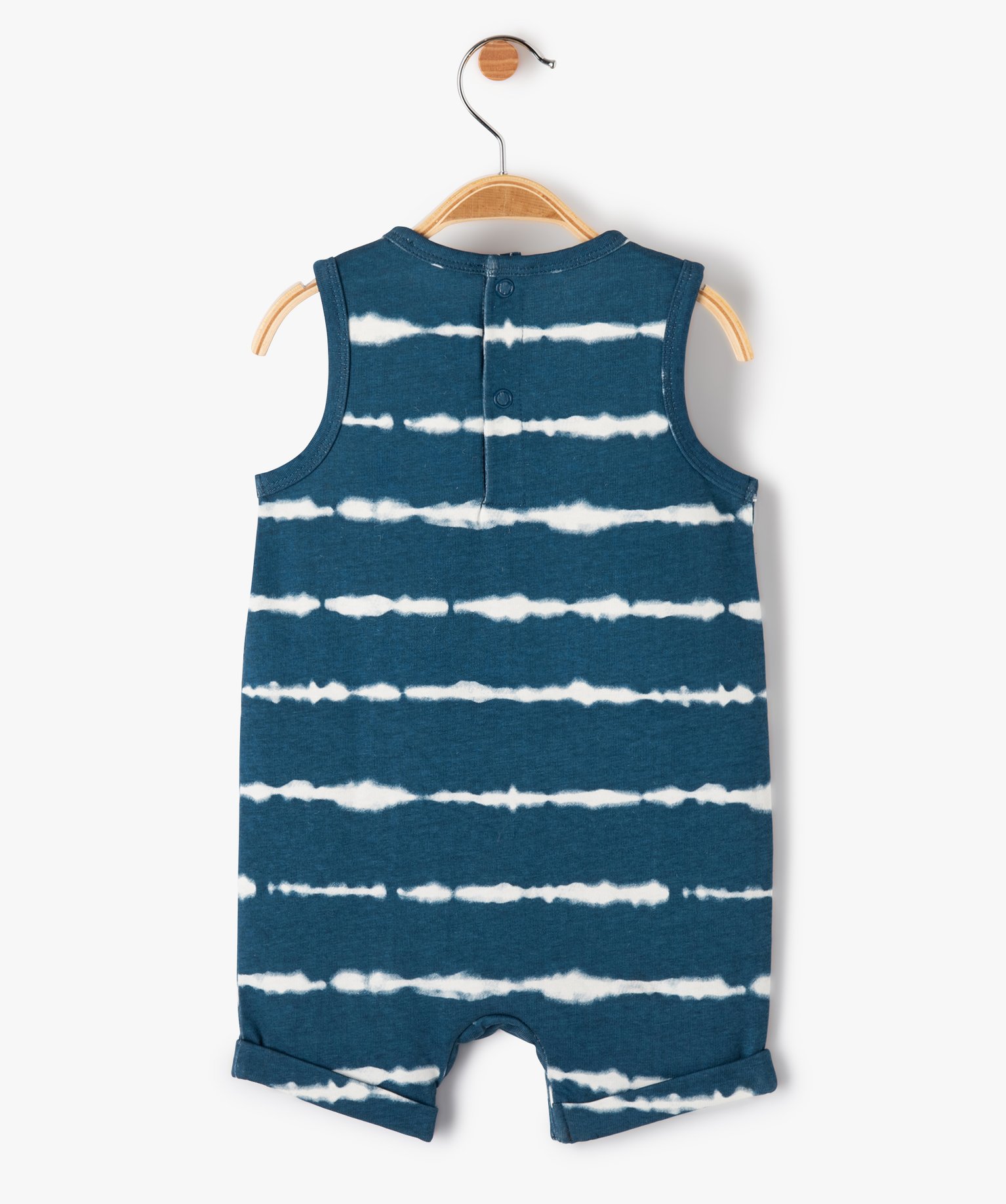 Combishort bébé Garçon sans manches à rayures - LuluCast... bleu | GEMO